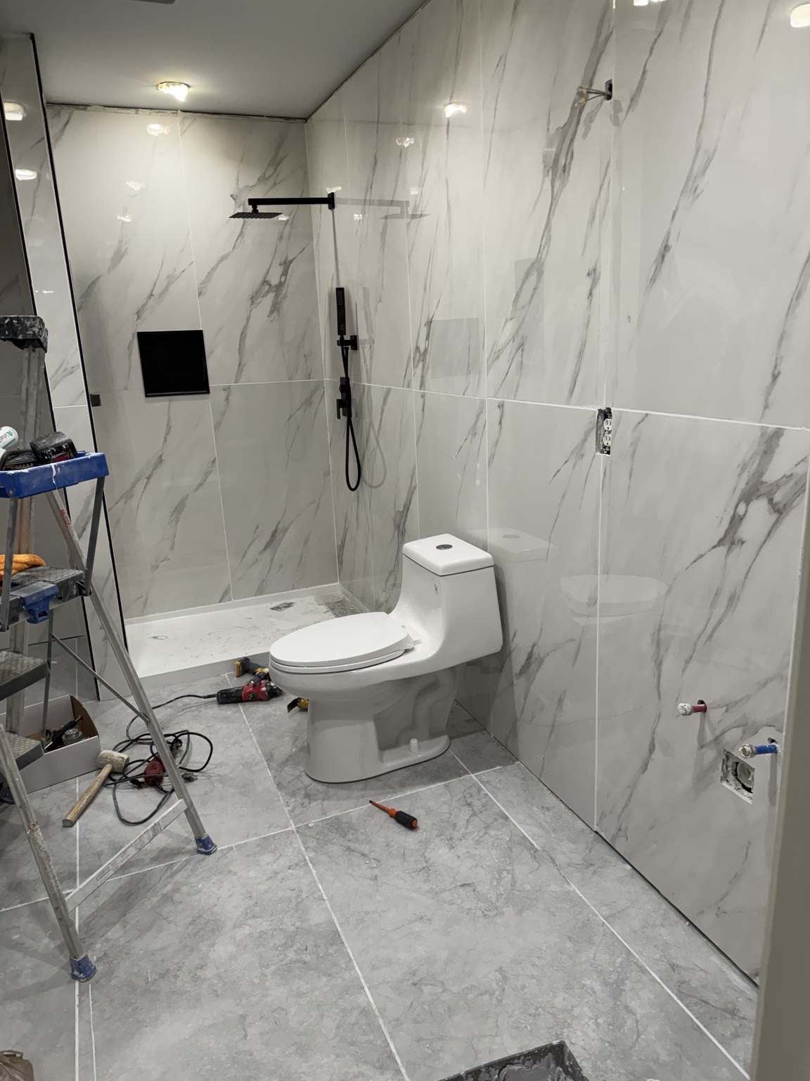 Bathroom during