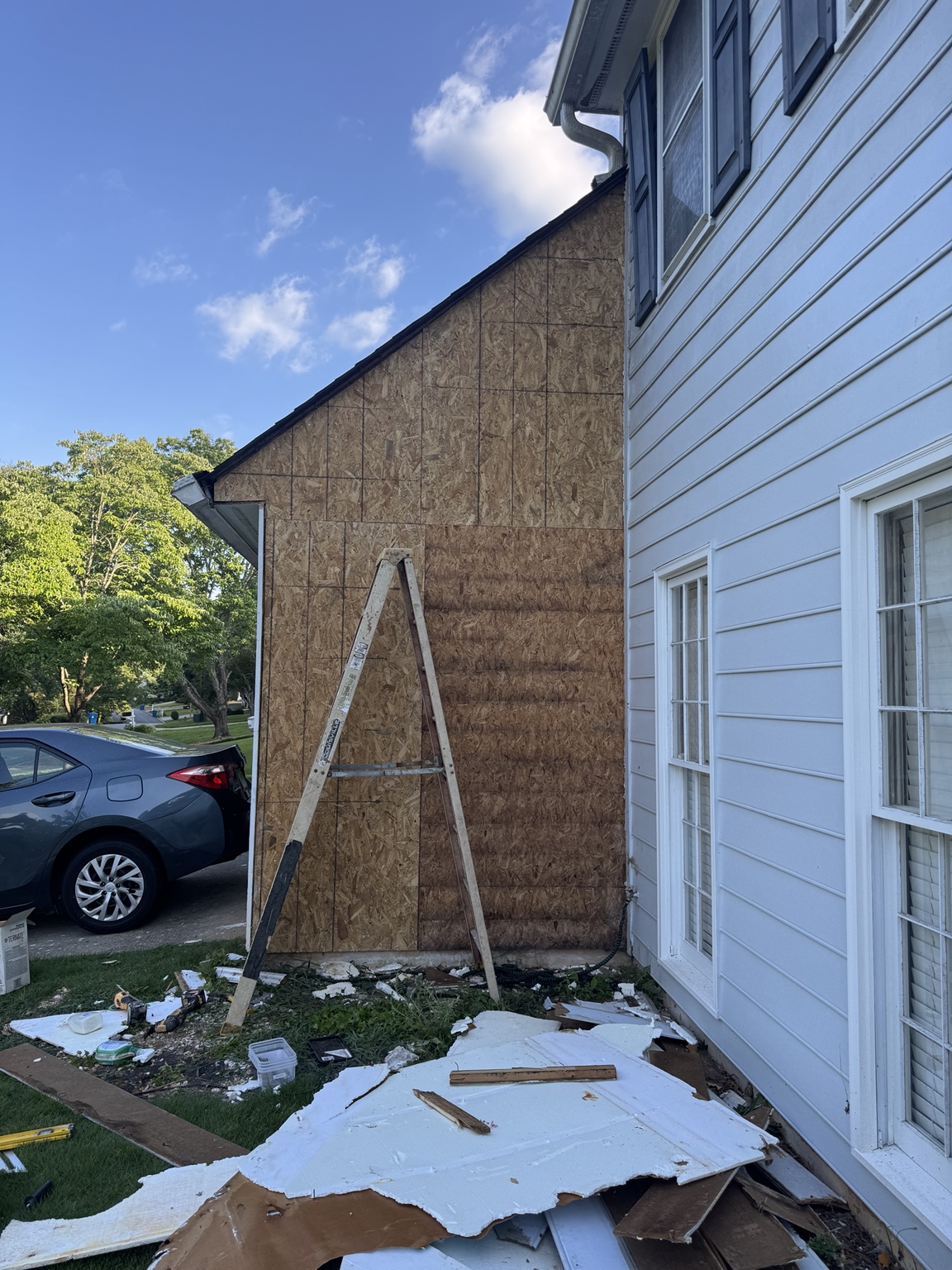 Exterior siding repair